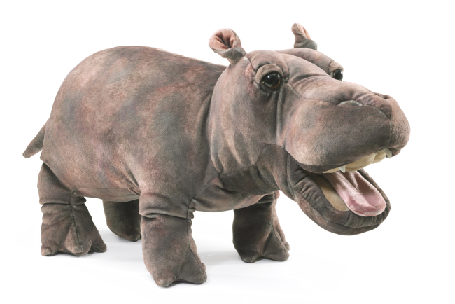 Plüsch-Nilpferd/Elefant – 20 Cm, Weich, Beige, Mit PP-Baumwolle Gefüllt, Als Kuscheliges Beruhigungsspielzeug